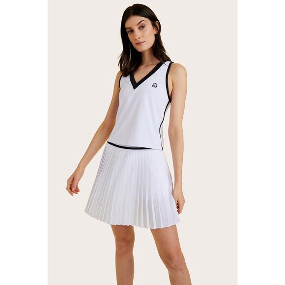 Alala Tennis Skort Pleated White- S - Picture 5 of 6